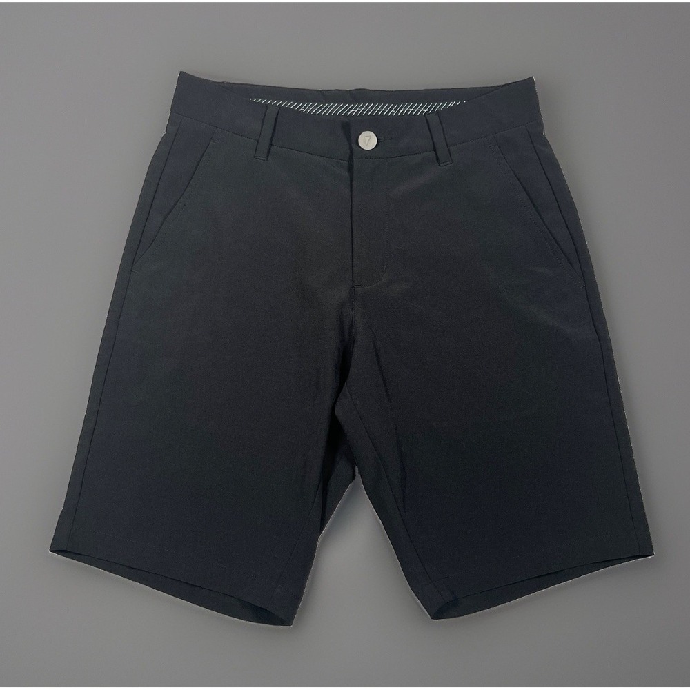 Primo Golf Shorts Men's 28x9 Black Stretch Performance Athletic Preppy *EUC